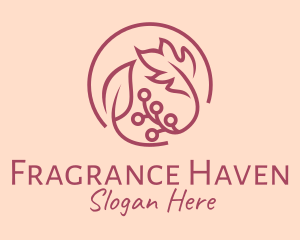 Pink Floral Ornament  logo design