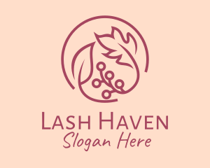 Pink Floral Ornament  logo design