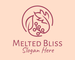 Pink Floral Ornament  logo design