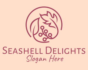 Pink Floral Ornament  logo design