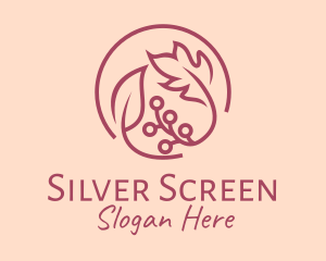 Cosmetic - Pink Floral Ornament logo design