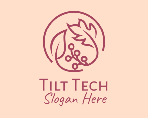 Pink Floral Ornament  logo design