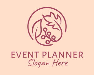 Makeup - Pink Floral Ornament logo design