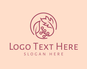 Minimal - Pink Floral Ornament logo design