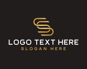 Golden - Tech Agency Luxury Letter S logo design