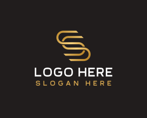 Tech Agency Luxury Letter S Logo