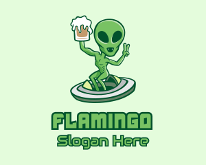 Martian Alien Beer  Logo