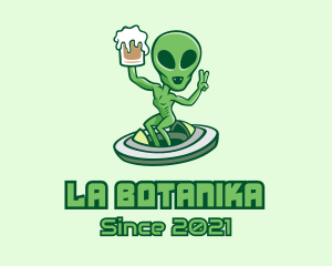 Brewer - Martian Alien Beer logo design
