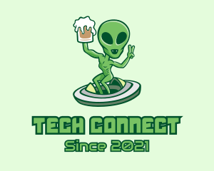 Craft Beer - Martian Alien Beer logo design