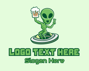 Martian Alien Beer  Logo