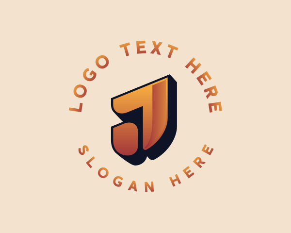 Letter J - Retro Business Letter J logo design