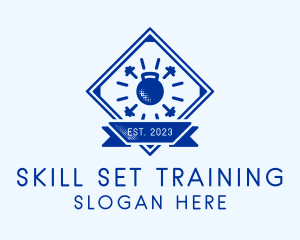 Training - Kettlebell Dumbbell Training logo design