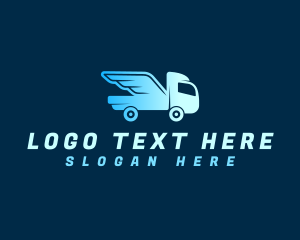 Express - Truck Express Delivery logo design