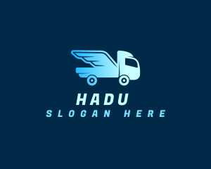 Truck Express Delivery Logo