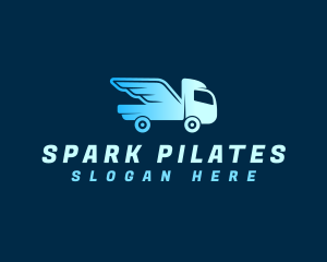 Truck Express Delivery Logo