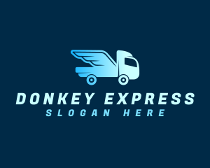 Truck Express Delivery logo design