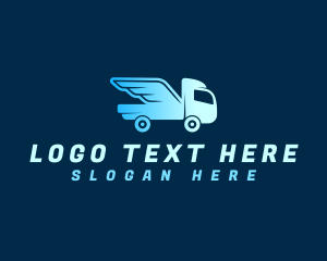 Truck Express Delivery Logo