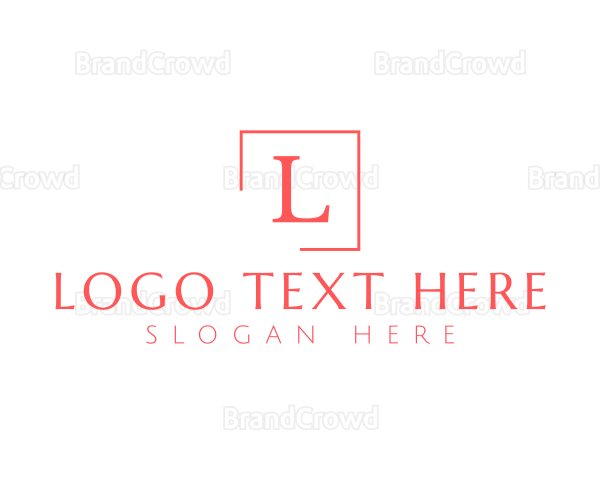 Classic Serif Frame Logo