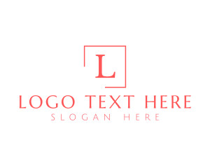 Square - Classic Serif Frame logo design
