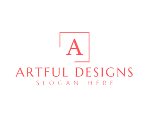 Classic Serif Frame logo design