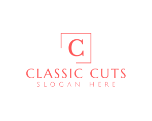 Classic Serif Frame logo design