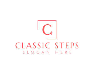 Classic Serif Frame logo design