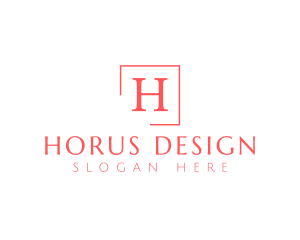 Classic Serif Frame logo design