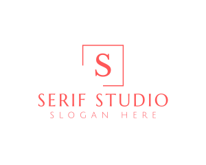 Classic Serif Frame logo design