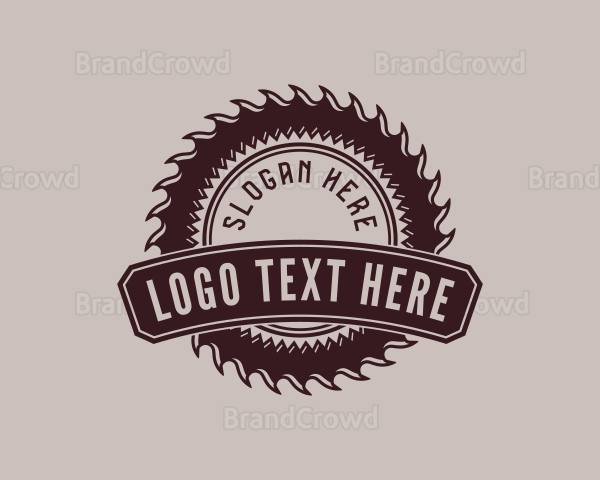 Rustic Saw Lumberjack Logo