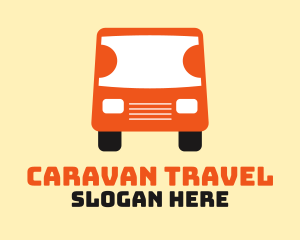 Caravan - Travel Ticket Bus Transport logo design