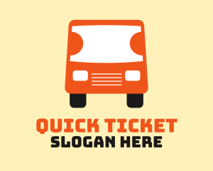 Ticket - Travel Ticket Bus Transport logo design