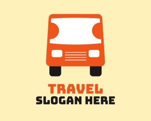 Travel Ticket Bus Transport logo design