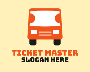 Ticket - Travel Ticket Bus Transport logo design