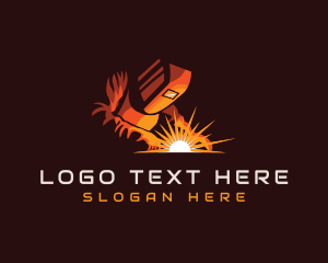 Worker - Welder Industrial Forge logo design
