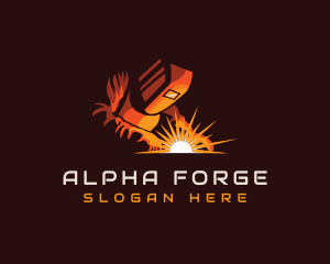 Welder Industrial Forge logo design