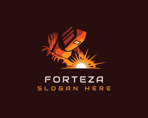 Welder Industrial Forge logo design