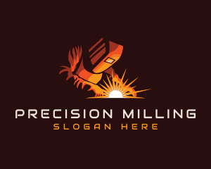 Milling - Welder Industrial Forge logo design