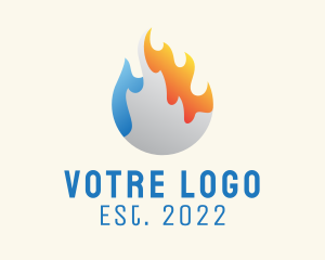 Winter - Industrial Heating Cooling logo design