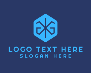 Hexagonal - Professional Asterisk Business logo design