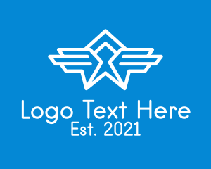 Pilot - Air Force Wings Aviation logo design