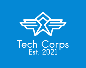 Corps - Air Force Wings Aviation logo design