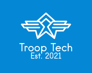 Troop - Air Force Wings Aviation logo design