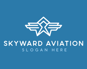 Air Force Wings Aviation logo design