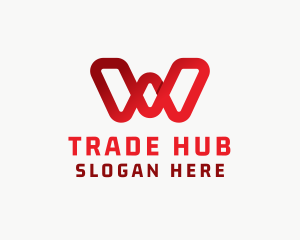 Trade - Marketing Business Trading Letter W logo design