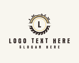 Saw Logging Carpentry Logo