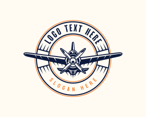 Aviation Pilot Plane Logo