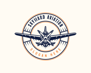 Aviation Pilot Plane logo design