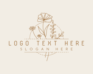 Ribbon - Floral Feminine Flower logo design