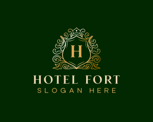 Royal Crest Hotel logo design