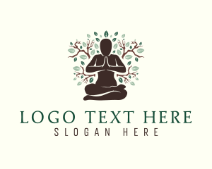 Yogi - Nature Yoga Fitness logo design